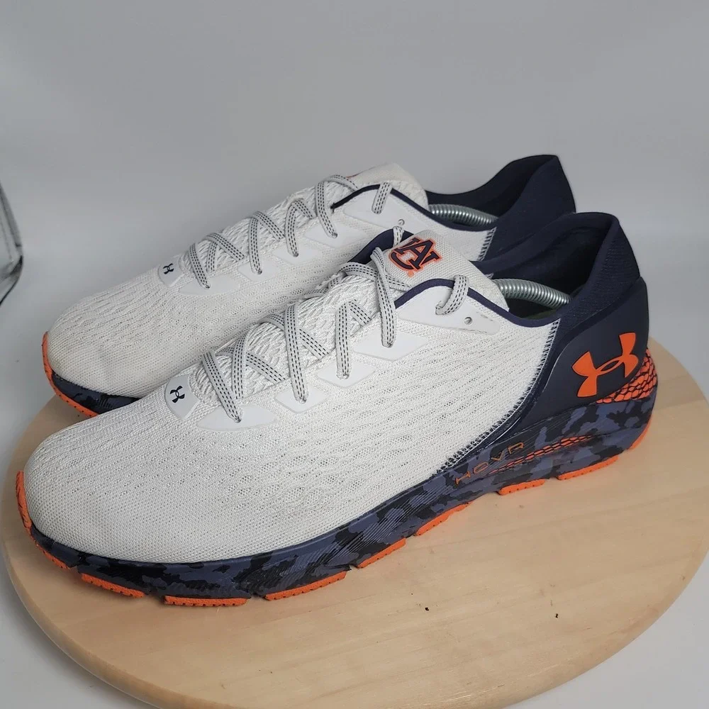 Under Armour HOVR Sonic 4 Auburn Tigers Mens Size 13 White Navy Running Shoes